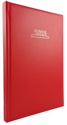 Agenda B5 (17 x 24 cm) datata 2023 coperta buretata rosie, pentru programari. Poza 1489