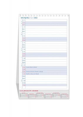 Calendar triptic 2022 cu planner pe verso