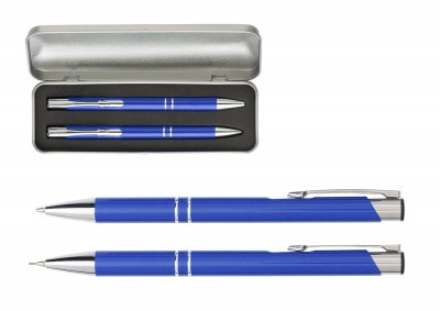 Set pix si creion mecanic de culoare albastra