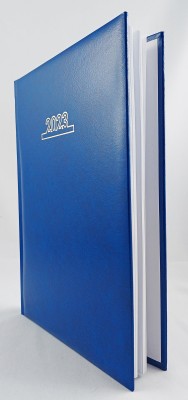 Agenda B5 (17 x 24 cm) datata 2023 coperta buretata albastru royal pentru programari. Poza 768