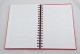 Agenda B5 (17 x 24 cm) datata 2023 pentru programari, coperta rosie, legare cu spira metalica. Poza 1515