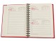 Agenda A5 datata 2024, 360 pagini, o zi lucratoare pe pagina, coperta buretata rosie, legata cu spira semiascunsa neagra. Poza 1998