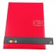Agenda A4 datata 2024 pentru programari, cu 152 pagini, coperta buretata rosie si bloc cusut. Poza 2056