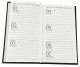 Agenda de buzunar, datata 2024, format 9,5 x 16,5 cm, cu 120 pagini,  coperta de culoare negru mat, bloc cusut. Poza 2814