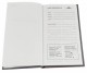 Agenda de buzunar, datata 2024, format 9,5 x 16,5 cm, cu 120 pagini,  coperta de culoare gri deschis, bloc cusut. Poza 2884