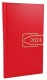Agenda de buzunar, datata 2024, format 9,5 x 16,5 cm, cu 120 pagini,  coperta de culoare rosie, bloc cusut. Poza 2898