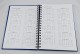 Agenda B5 (17 x 24 cm) datata 2023 pentru programari coperta albastra cu spira imprimata cu folio. Poza 781