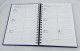Agenda B5 (17 x 24 cm) datata 2023 pentru programari coperta albastra cu spira imprimata cu folio. Poza 782