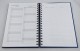 Agenda B5 (17 x 24 cm) datata 2023 pentru programari coperta albastra cu spira imprimata cu folio. Poza 788